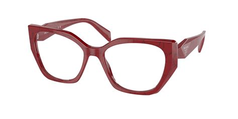 prada pr 18|prada pr 18wv eyeglasses red.